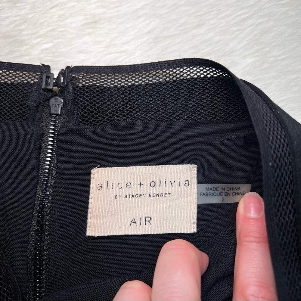 Alice + Olivia long high waisted black skirt - Picture 3 of 3